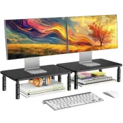 Monitor Stand for Desk, Computer Monitor Stand Height Adjustable, Monitor Ris...