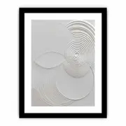 Minimalist Modern White Art Framed print Art Poster
