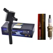 Herko Ignition Coil (1) + (1) Motorcraft Spark Plug For 2000-03 Ford E150 F150 (for: Ford)