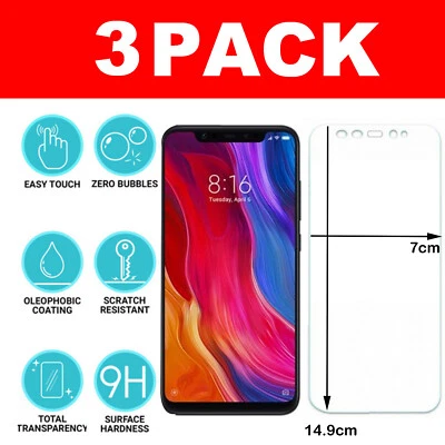 For Xiaomi Mi 8 Tempered Glass Screen Protector - CRYSTAL CLEAR