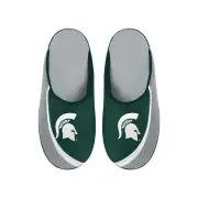 FOCO NCAA Men's Michigan State Spartans 2022 Big Logo Color Edge Slippers