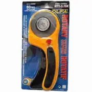 OLFA 60mm Deluxe Handle Rotary Cutter - RTY-3/DX -Ergonomic Deluxe Safety Design