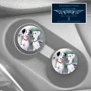 101 DALMATIANS PONGO PERDITA CUSTOM SANDSTONE CAR DRINK HOLDER COASTER SET (2)