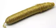XLG Spool of Gold Thread Thin Sparkly Thread Rumpelstiltskin Style 8.5" Long