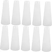 Hohopeti 10pcs Plastic Yarn Tube Spools for Crafts Cord Yarn Bobbin Winders for Sewing Piping Cord Sewing Supplies and Accessories Crafting Embroidery Bobbin Plastic Bobbins White