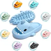 soofylia Shark Slides Adult Women Men Shark Slippers - Cloud Shark Slide Beach Sandals Unisex Pillow House Slipper Cartoon Non-Slip Spa Shower Shoes