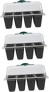 KITANDOVE 3pcs Plant Germination Box Indoor Plant Succulent Starter Trays Cover Heat Retention Safe for Seedlings Vegetable Planting