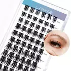 LANKIZ DIY Lash Extension, 72PCS Lash Clusters, 10-16Mm Individual Lashes Soft &