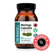 DR WAKDE'S Moringa Capsules (Moringa oleifera) | 60 Veg Caps | Ayurvedic Supp...
