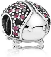 New Genuine Authentic Pandora Sparkling Red & Black Ladybug Charm 791484CFR