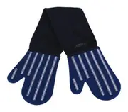 Silicone Double Oven Mitts (Butcher Stripe)