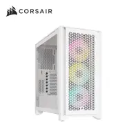 在飛比找momo購物網優惠-【CORSAIR 海盜船】iCUE 4000D 白 RGB 