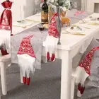 Red Grey Rudolf Tablecloth Rectangular Christmas Decoration Xmas