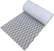 EVA Boat Decking Sheet Adhesive Marine Decking, Marine Teak Flooring Carpet EVA Foam Boat Flooring Teak, Non-Slip Mat DIY Cut Decking Mat, 190cmx70cm (Rhombus Grey)