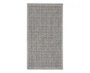 Black and White Diamond Outdoor Rug Large Polypropylene Rug Designer Patio Rug