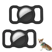 Pet Silicone Protective Case for Apple Airtag with Cat Dog Collars Charms Harness