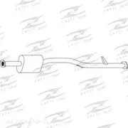 Redback Mufflers Bolt-On to suit Mitsubishi Triton Mk 2.8L 4WD 10/96> CM - M6818
