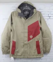 Bonfire Benson Snowboard Jacket, Men's Large, Shale (Tan) / Redwoods (Red) New