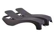 Atlantic Sun Lounger - Graphite- 2 Pack