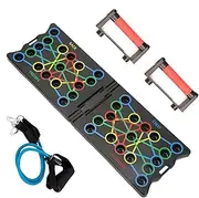 Pushup Board, Strength Training Pushup Stands Foldable, Home Workout Equipment Fitness Accessories Portable for Body Muscle Shoulders Chest Back Exercises