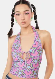 [EASY TIGER] Starry Eyed Halter Top