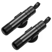 2 Pack Car Safehammer One Second Window Breaker, Seatbelt Cutter and Glass Breaker Emergency Escape Tool, Black