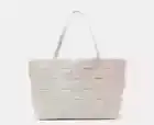 Tony Bianco Zulu Woven Tote Bag - Beige - Brand New - Genuine