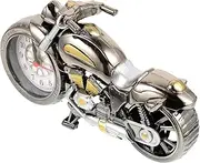 EPIGEIST 1Pc Motorcycle Model Clock Vintage Tabletop Alarm Clock Design for Home Office Decor Creative Rustic Look Material Random Pattern No Battery Included