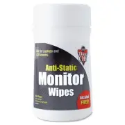 Dust-Off Premoistened Monitor Cleaning Wipes Cloth 6 x 6 1/2 80/Tub DSCT
