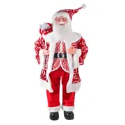 Gibson Gifts Peppermint Sequin Santa Home/Living Room/Office Decor 120cm
