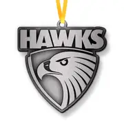 Hawthorn Hawks AFL Metal Christmas Tree Ornament Decoration