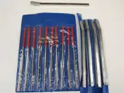 LOT OF FIVE - 5/16 SQUARE DIAMOND HONE FILE WITH 10 PCE DIAMOND FILE SET