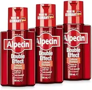 [Alpecin] Double Effect 3x 200ml | Anti Dandruff and Natural Hair Growth Shampoo | Energizer for Strong Hair | Hair Care for Men Made in Germany