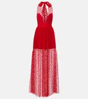 [Alexandra Miro] Alexandra Miro Dakota halterneck dress AU 12 red