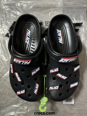 Size 9 Palace x Crocs | Classic Clog | Black | 208928-001 | Men's | Ship Now!