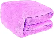 MOBUTOFU Super Soft Flannel Fleece Pet Blanket Solid Pet Bedding Warm Comfortable for Year-Round Use (50x70cm Light)