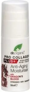 Dr Organic Pro Collagen Plus+ Anti Ageing Moisturiser Dragon Blood 50ml