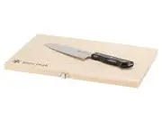 Snow Peak Folding Cutting Board and Knife Set Chopping Block for Kitchen to