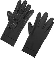 [INOOMP] 1 Pair Elastic Copper Fiber Non Slip Compression Gloves for Fitness Activities Adaptive Fit Enhanced Grip Durable Design for Cycling Sports and Workouts Full Finger