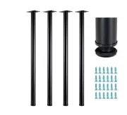 WUHUANGKAKA 40 Inch Adjustable Metal Desk Legs, Suitable for DIY Furniture, C...