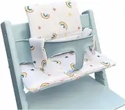 High Chair Cushion with Cute Patterns Washable Breathable Baby Dining Chair Feeding Accessories Baby Meal Replacement Pad,A,one Piece