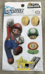 2009 Nintendo Super Mario Bros Gamer Griffix Puffy 3D Stickers RARE HTF