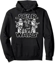 [STAR WARS] Darth Vader & Stormtroopers Logo Portrait Pullover Hoodie