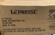 Le Presse deluxe gourmet food styler - Open Box TR-207-037 8 in 1 ~ NIB