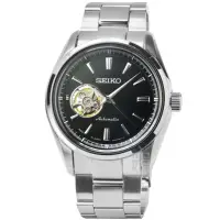 在飛比找momo購物網優惠-【SEIKO 精工】精工PRESAGE機械鋼帶男錶-黑色(S