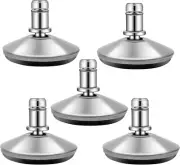 Office Chair Bell Glides Replacement Swivel Caster Wheels to Fixed Stationary...