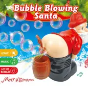 Christmas Machine Electric Funny Bubble Blowing Santa Farting Toy With Music