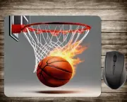 Basketball-Non Slip Neoprene Computer Mouse Pad.AU Seller
