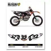 2007 - 2010 KTM SX - SXF Graphics Custom Number Plate Graphics J-star