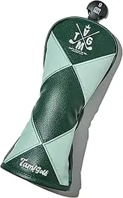 TAM! Golf Diamond PU Head Cover for Hybrid Tam Golf Synthetic Leather Headcover Utility Diamond Pattern Plaid Square Stylish Flashy Simple Cool White Black Red Orange Mint Green Brown Navy